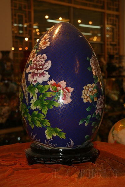 cloisonne14.jpg - I think this came out of the bird's nest stadium... I hope it don't hatch... it might be like... Big Bird.