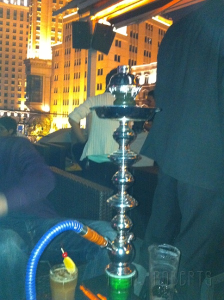 sh49.jpg - Liz and I stopped off at the signal house to have a hooka and a couple of drinks.