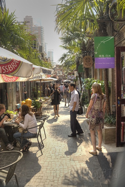 sh95.jpg - Our guide took us too this really cool quarter where there were a bunch of side streets with tiny little shops and restaurants.  It was much better than the place where everyone else goes.  I forgot what they called it.