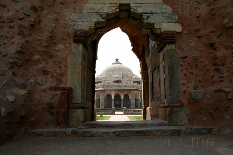 IMG_5841.JPG - This is a shot of the Mosque through the door of the gate surrounding the complex.