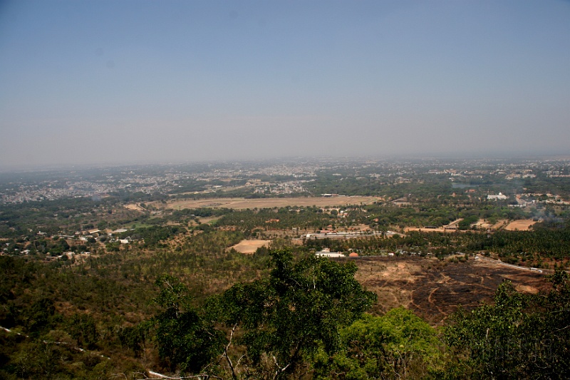IMG_5625.JPG - This is NOT the view from those steps.  We've actually left the temple and have headed down the road back to Mysore.