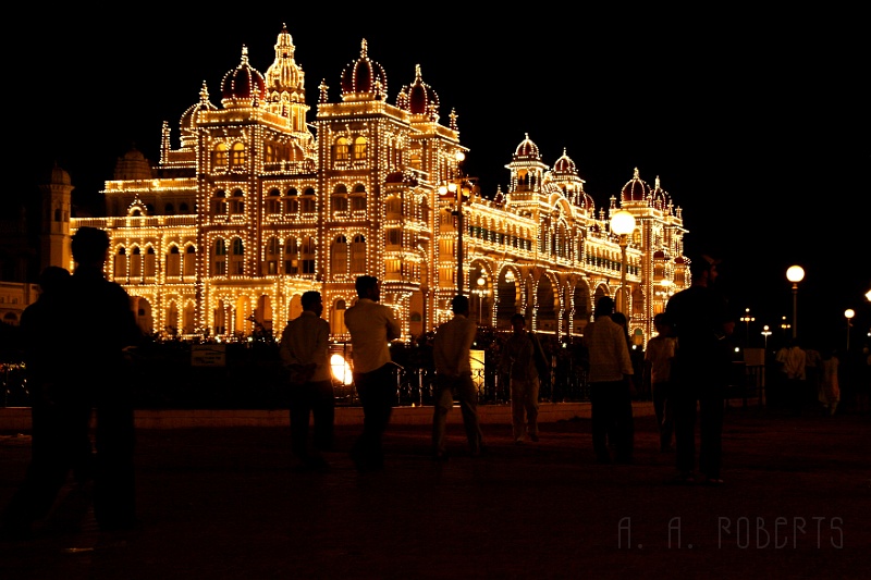 IMG_5806.JPG - So here is the palace at night!