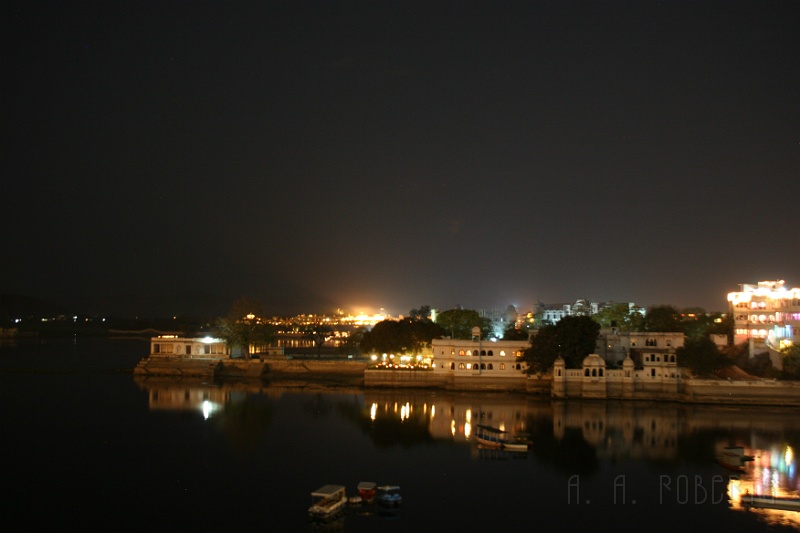 IMG_6672.JPG - The restaurant had a rooftop dining area.  As you can see the view is quite dramatic at night.