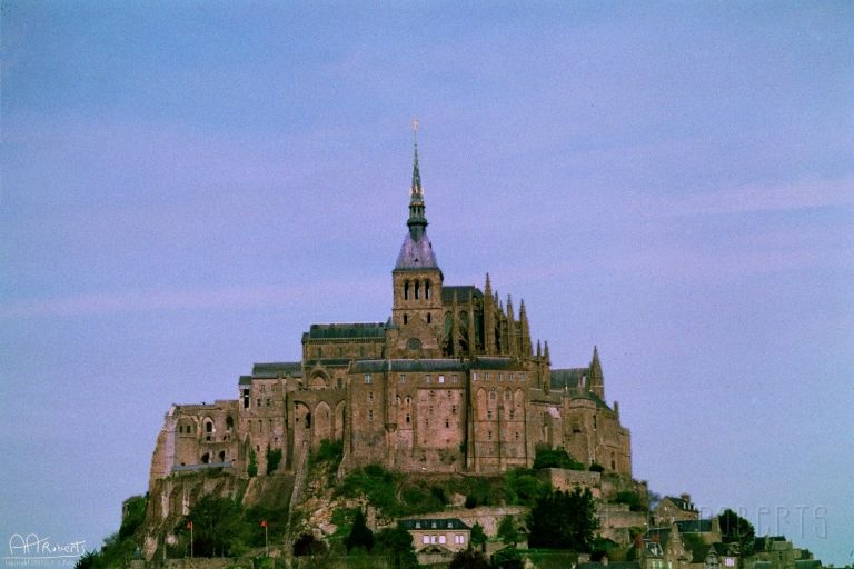 mont4.jpg - Mont St. Micheal is on the Normandy coast and is over a thousand years old.